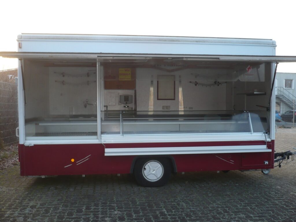 Fleisch- und Wurstwaren Verkaufsanhänger mit Hackfleischabteilung