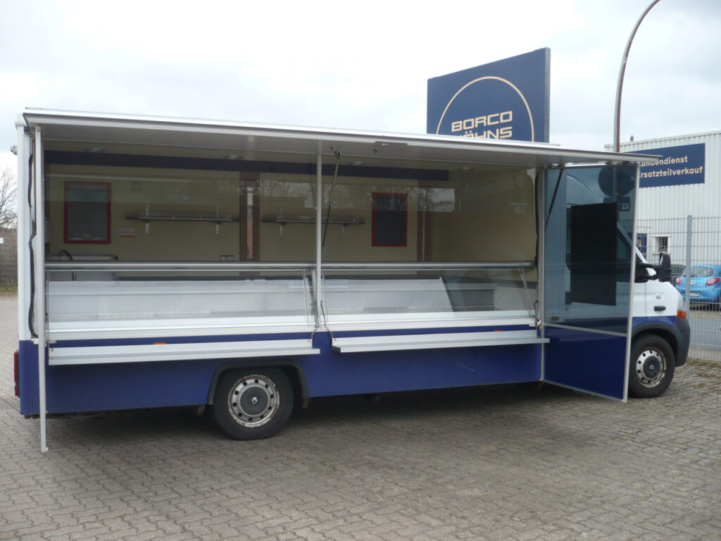 Gepflegtes Wochenmarkt-Verkaufsmobil