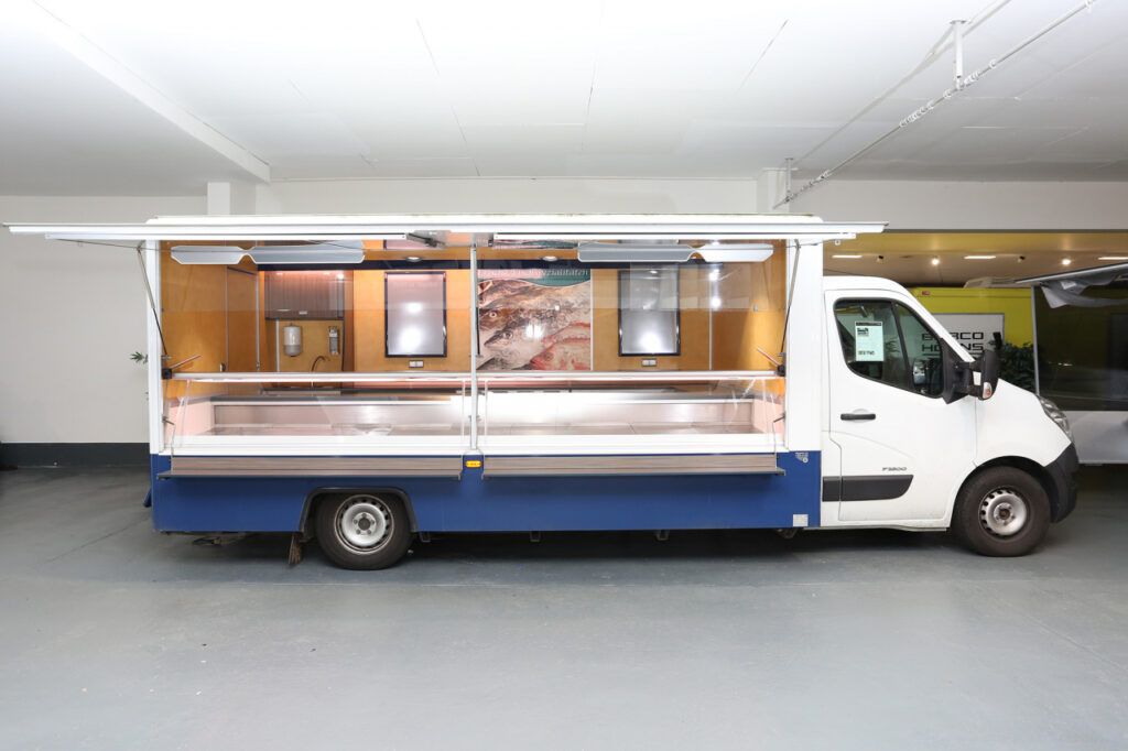 Verkaufsfahrzeug für den Wochenmarkt