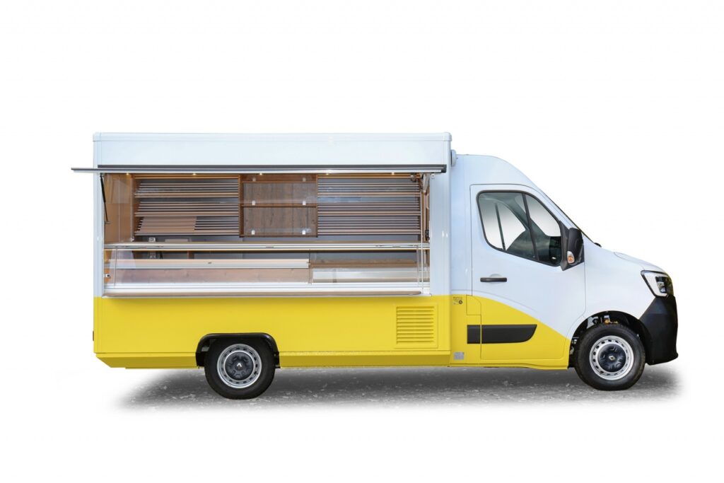 elektronische Klappenöffnung, Lithium-Ionen-Antriebsbatterie, Warenpräsentationsregal über 4 Etagen