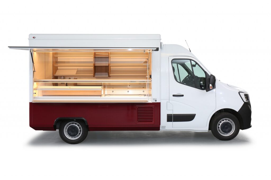 Junges Backwarenverkaufsmobil für den Tourenverkauf in gutem Zustand.